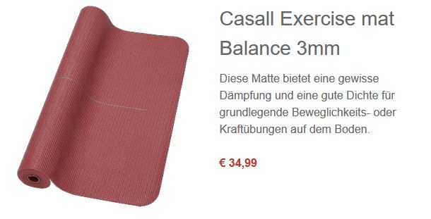 Casall Exercise Mat Balance 3mm