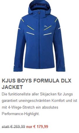 Kjus Boys Formula DLX Jacket