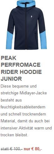 Peak Performance Rider Zip-Hoodie Junior