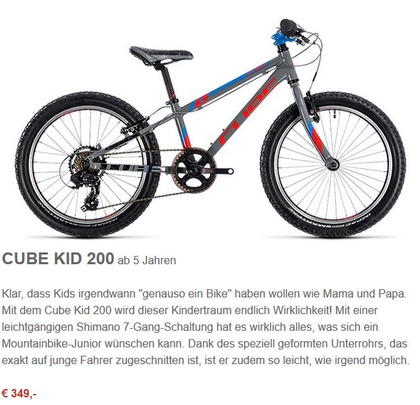Cube KID 200