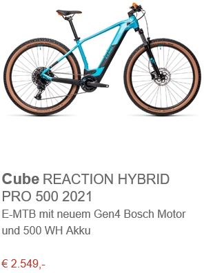 Cube REACTION HYBRID PRO 500 2021