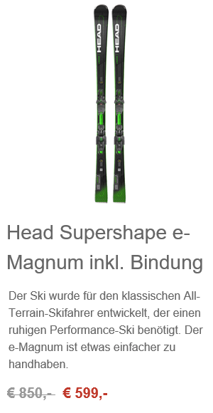 SKI Head Supershape e-Magnum